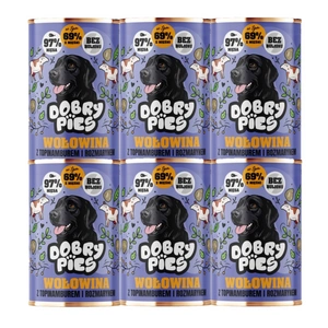 Dobry Pies Hovězí maso s topinamburem a rozmarýnem 6x400g
