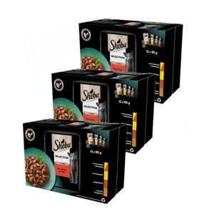 Sheba Selection in Sauce kuře hovězí jehně kachna krůta 36 x 85 g