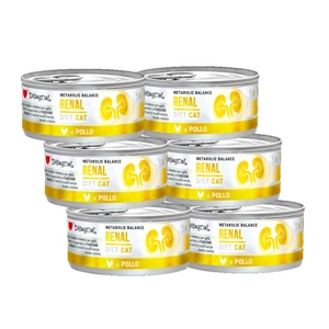 Disugual Karma mokra pro kočky Veterinární RENAL Kuře (dospělé) 6x85g