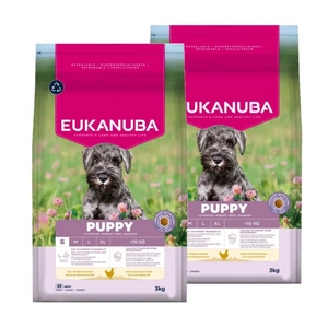 EUKANUBA Growing Puppy Small Breed 2x3kg kuře