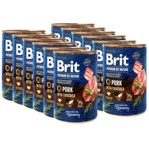 Brit Premium by Nature Pork with Trachea 12x400g SLEVA 2%
