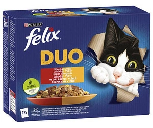 FELIX Duo Venkovské příchutě v želé; 12x85g
