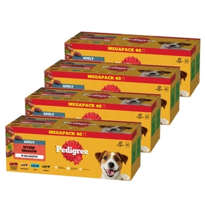 PEDIGREE Adult kapsičky4 x 40x100g Mix příchutí