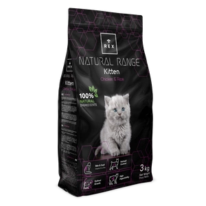 Rex Natural Range Kitten Kuře a rýže 3 kg