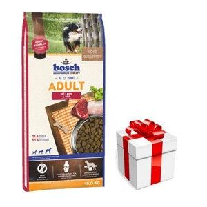 Bosch Adult jehněčí a rýže 15kg + překvapení pro psa ZDARMA