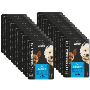 SUPER BENO Adult malý a střední sáček s králíkem 24x100g