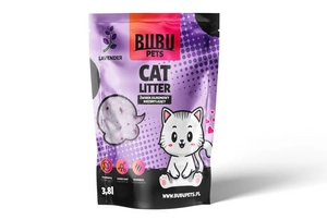 BUBU Pets Silikonová neslepovací podestýlka Micro levandule fialová 3,8l