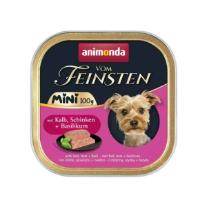 ANIMONDA Vom Feinsten mini adult  telecí maso/šunka/bazalka 100g