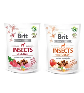 BRIT CARE Dog Crunchy Cracker Insects rich in Lamb 200g + BRIT CARE Dog Crunchy Cracker Insects rich in Turkey 200g