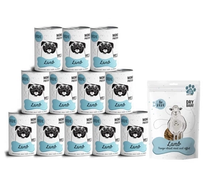 PEPE MONO PROTEIN jehněčí 12x400g + Lio PEPE Jehněčí (jehněčí plíce) lyofilizovaná pochoutka 50g ZDARMA