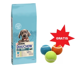 PURINA Dog Chow Puppy Large Breed Turkey 14 kg + ZDARMA !!