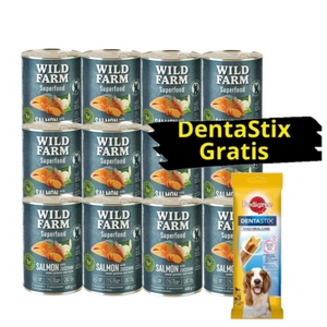 Wild Farm Superfood Salmon 12x400 g bezobilné krmivo pro psy