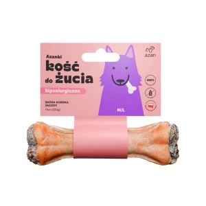 AZANKI Žvýkací kost z jelení kůže - M/L 17cm10 cm