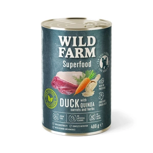 Krmivo pro psy WILD FARM Superfood Duck 400g bez obilovin