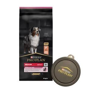 Purina Pro Plan Medium Adult Sensitive Skin losos 14 kg+ miska ZDARMA!!