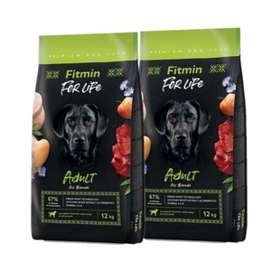 Fitmin For Life Adult drůbeží vepřové a hovězí 2x12 kg SLEVA 3%