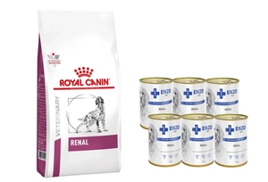 ROYAL CANIN Renal RF 14 7 kg + ENZO VET Renal 6 x 400 g