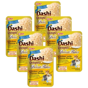 INABA Dashi Delights Delikátní vločky Kuře se sýrem Receptura 6x40g