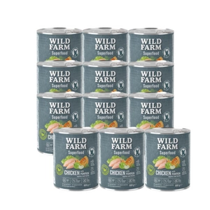 WILD FARM Superfood Chicken (kuře s dýní, jablkem a bylinkami) 12x800g krmivo pro psy bez obilovin