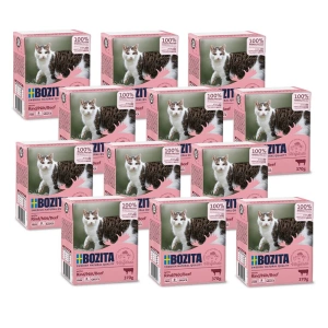 Bozita Cat kousky v omáčce hovězí Tetrapak 12x370g