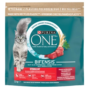 Purina One Cat Sterilcat Krmivo s hovězím masem 1,5 kg