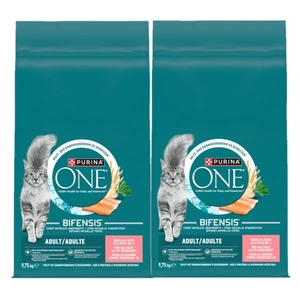 Purina One Adult Losos a pšenice krmivo pro dospělé kočky 2x9,75 kg