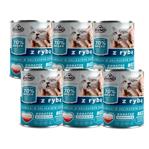 Frendi kousky v jemné omáčce s rybou 6x800g pro kočky SLEVA 2%