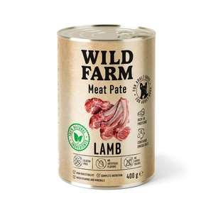 Wild Farm Pate Lamb 400 g bezlepkové krmivo pro psy