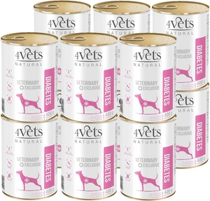 4Vets Dog Diabetes 12x400g SLEVA 2%