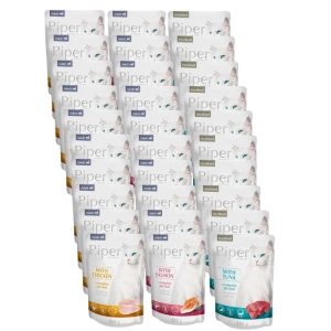 DOLINA NOTECI Piper pro kočky Mix příchutí 30x100g (sáček)