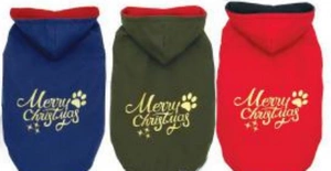 Veselá vánoční bunda pro psy Red S