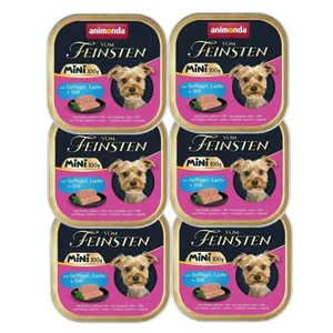 ANIMONDA Vom Feinsten mini adult  drůbež/losos/kopr 6x100g