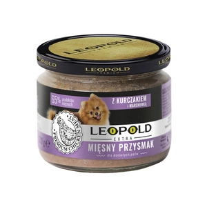 Leopold krmivo pro psy s kuřecím a mrkvovým masem 300g + 10% Gratis (Jar)