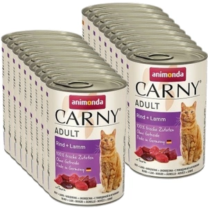 Animonda Carny Adult konzerva hovězí/jehněčí 18x400g