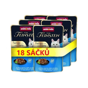 ANIMONDA Cat Vom Feinsten Adult drůbeží + filé z tresky obecné 18x85g sáček