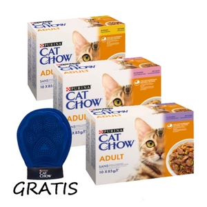 PURINA Cat Chow Adult Krmivo pro kočky v želé MIX příchutí 30x85g