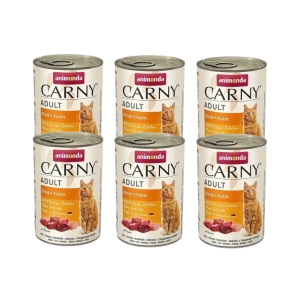 Animonda Cat Carny Adult příchuť: hovězí a kuřecí 6x400g