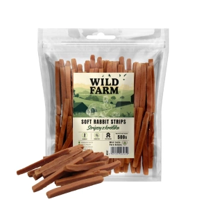 WILD FARM Rabbit Strips 500g pamlsky pro psy