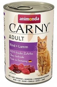 Animonda Carny Adult konzerva hovězí/jehněčí 400g