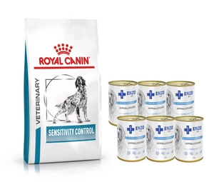 ROYAL CANIN Sensitivity Control SC 21 1,5 kg + ENZO VET Hypoallergenic 6 x 400 g