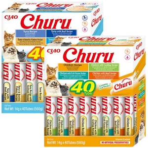 INABA Churu pro kočky – Mix chutí 2x(40x14g)