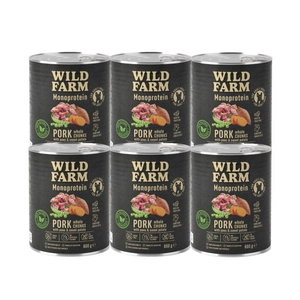 WILD FARM Monoprotein Pork 6x800g hypoalergenní krmivo pro psy
