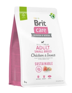 BRIT CARE Dog Sustainable Adult Small Breed Chicken & Insect 3 kg