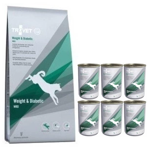 TROVET WRD Weight & Diabetic 12,5kg + 6xTROVET WRD Weight & Diabetic 400g