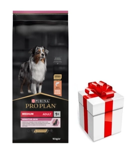 Purina Pro Plan Medium Adult Sensitive Skin Optiderma 14kg + PŘEKVAPENÍ ZDARMA !!!
