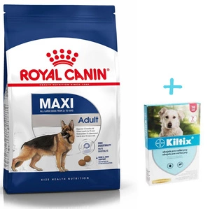 ROYAL CANIN Maxi Adult 15kg + Obojek Kiltix 70 cm