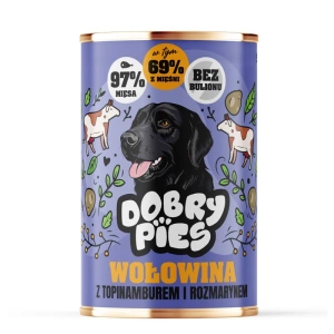 Dobry Pies Hovězí maso s topinamburem a rozmarýnem 400 g