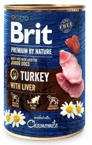 Brit Premium by Nature Junior Krůtí maso s játry 400 g
