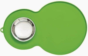 Silikonová podložka CATIT Peanut, zelená 46x29cm