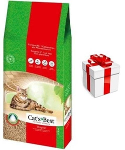 JRS Cat's Best Original (Eko Plus) dřevěné stelivo 40l + Překvapení pro kočku